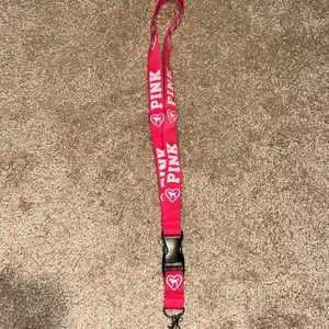 pink lanyard